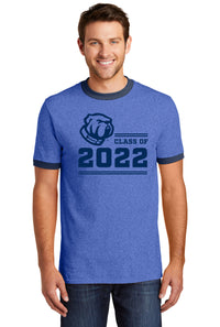 Load image into Gallery viewer, Class of 2022 Ringer Tee-Heather royal-Navy
