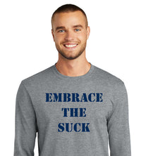 Load image into Gallery viewer, Embrace The Suck Long Sleeve Core Blend Tee Core Blend Tee
