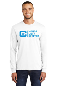 Load image into Gallery viewer, Honor Duty Respect Long Sleeve Core Blend Tee Core Blend Tee
