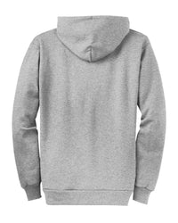 Load image into Gallery viewer, Bulldog Core Fleece Full-Zip Hooded Sweatshirt-Ash-back
