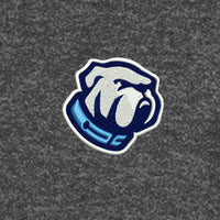 Load image into Gallery viewer, Bulldog Core Fleece Full-Zip Hooded Sweatshirt-Dark Heather Grey
