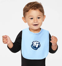 Load image into Gallery viewer, The Citadel Bulldog Infant Premium Jersey Bib-Light Blue
