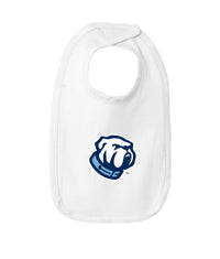 Load image into Gallery viewer, The Citadel Bulldog Infant Premium Jersey Bib-White
