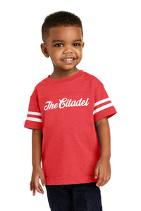 Load image into Gallery viewer, The citadel Toddler Football Tee- Royal
