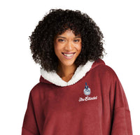 Load image into Gallery viewer, The Citadel, Spike logo, Mountain Lodge Wearable Red Embroidered Blanket

