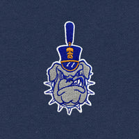 Load image into Gallery viewer, Spike Fleece Letterman Jacket-True Navy/Vintage Heather
