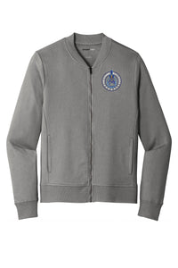 Load image into Gallery viewer, The Citadel Bulldogs and Stars Lightweight French Terry Bomber-Grey Concrete
