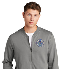 Load image into Gallery viewer, The Citadel Bulldogs and Stars Lightweight French Terry Bomber-Grey Concrete
