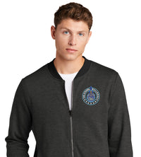 Load image into Gallery viewer, The Citadel Bulldogs and Stars Lightweight French Terry Bomber-Heather Black
