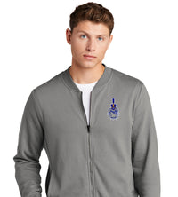 Load image into Gallery viewer, Spike Lightweight French Terry Bomber-Grey Concrete
