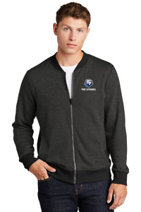 Load image into Gallery viewer, The Citadel Bulldog Lightweight French Terry Bomber-Heather Black
