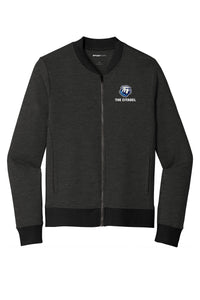 Load image into Gallery viewer, The Citadel Bulldog Lightweight French Terry Bomber-Heather Black
