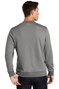 Load image into Gallery viewer, The Citadel Bulldogs and Stars Lightweight French Terry Bomber-Grey Concrete- Back
