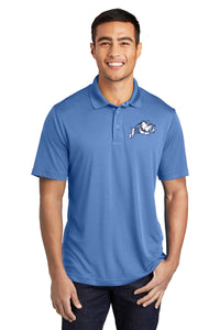 Load image into Gallery viewer, Jumping Bulldog Performance Polo- Carolina Blue
