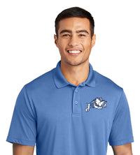 Load image into Gallery viewer, Jumping Bulldog Performance Polo- Carolina Blue
