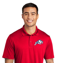Load image into Gallery viewer, Jumping Bulldog Performance Polo- True Red
