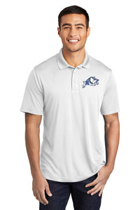 Load image into Gallery viewer, Jumping Bulldog Performance Polo- White
