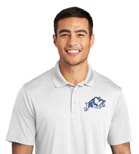 Load image into Gallery viewer, Jumping Bulldog Performance Polo- White
