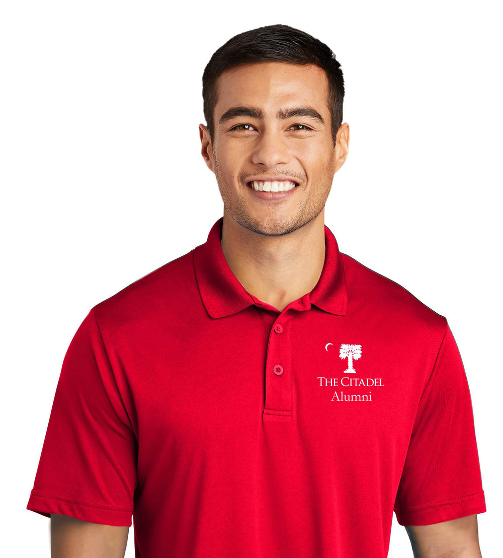 The Citadel Palmetto Alumni Performance Polo-Red