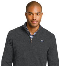 Load image into Gallery viewer, Bulldog 1/2-Zip Sweater-Charcoal Heather
