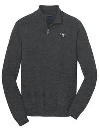 Load image into Gallery viewer, Big Red Palmetto 1/2-Zip Sweater-Charcoal Heather
