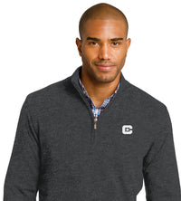 Load image into Gallery viewer, The Citadel C 1/2-Zip Sweater-Charcoal Heather
