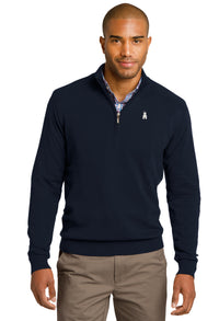 Load image into Gallery viewer, Barracks 1/2-Zip Sweater-Navy
