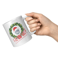 Load image into Gallery viewer, Santa Spike 11oz White Mug
