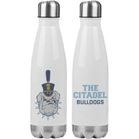 Load image into Gallery viewer, Spike - The Citadel Bulldog Insulated Water Bottle 20oz
