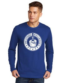 Load image into Gallery viewer, Stars and Spike Cotton Long Sleeve Tee- Royal
