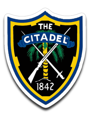 The Citadel Crest Seal Sticker 4"H