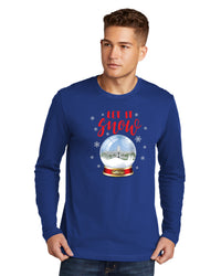 Load image into Gallery viewer, Padgett Thomas Barracks Snow Ball  Cotton Long Sleeve Tee-White-Royal
