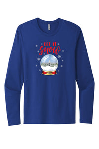 Load image into Gallery viewer, Padgett Thomas Barracks Snow Ball  Cotton Long Sleeve Tee-White-Royal
