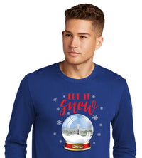 Load image into Gallery viewer, Padgett Thomas Barracks Snow Ball  Cotton Long Sleeve Tee-White-Royal
