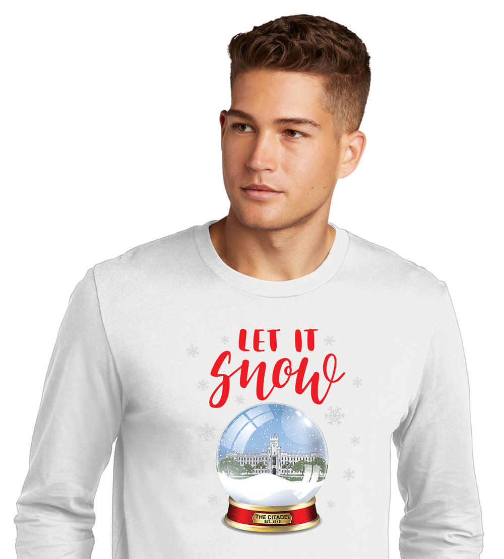 Padgett Thomas Barracks Snow Ball  Cotton Long Sleeve Tee-White