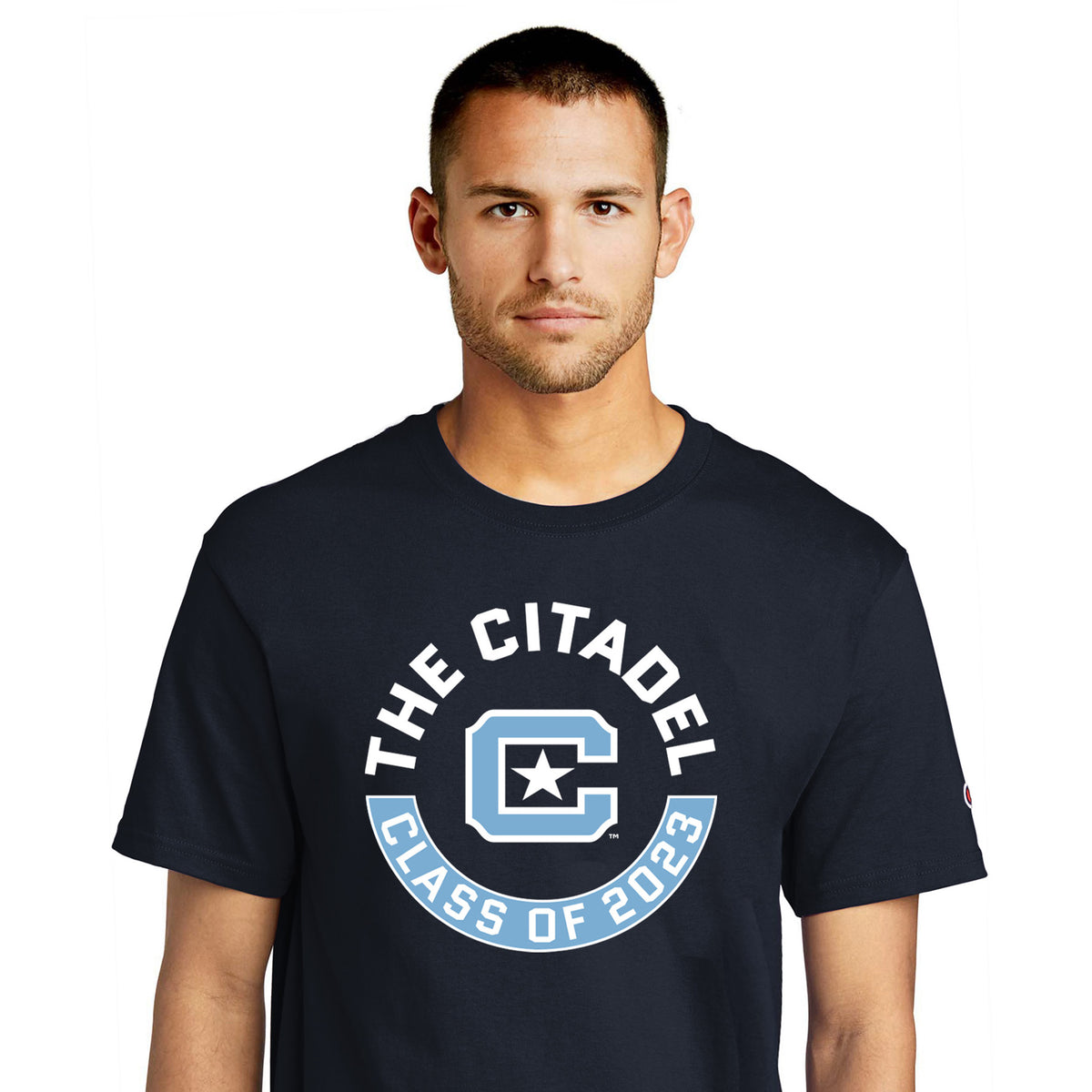 Class of 2023 The Citadel C Champion Jersey Tee-Navy