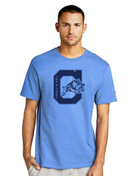 Load image into Gallery viewer, Jumping Bulldog Champion Jersey Tee-Light Blue
