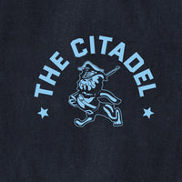 Load image into Gallery viewer, Marching Bulldog and Stars Champion Jersey Tee-NAvy
