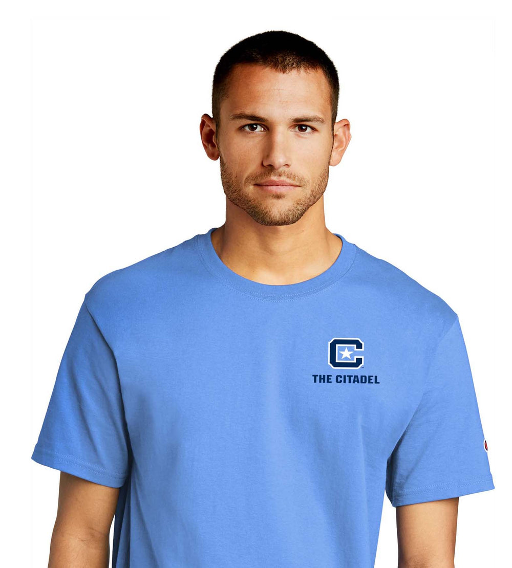 The Citadel Champion Jersey T-Shirt-Carolina Blue