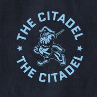 Load image into Gallery viewer, The Citadel Marching Bulldog and Stars Champion Jersey Tee-Navy
