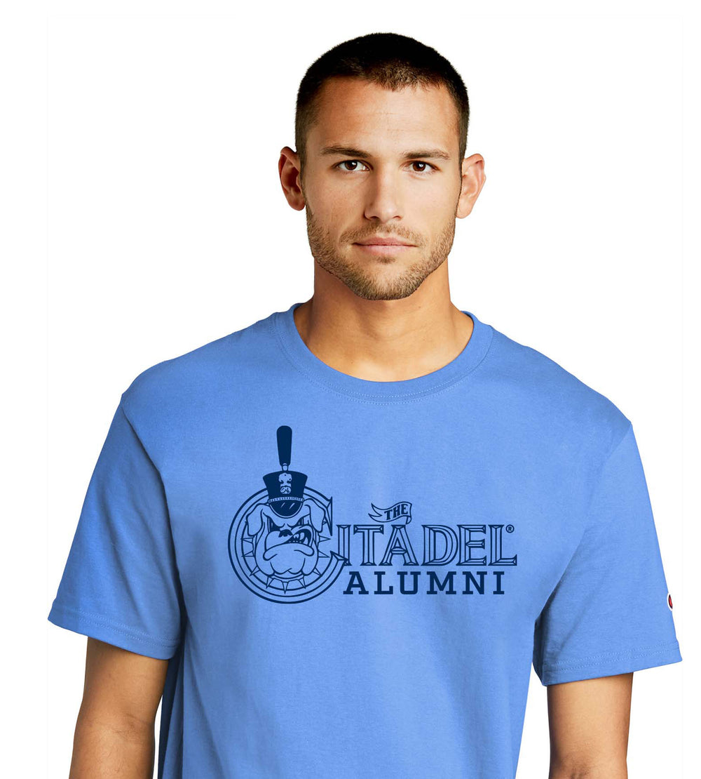 The Citadel Spike Alumni Champion Jersey Tee- Carolina blue