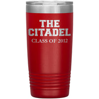 Load image into Gallery viewer, THE CITADEL CLASS OF 2012 INSULATED TUMBLER- 20 OZ-Red
