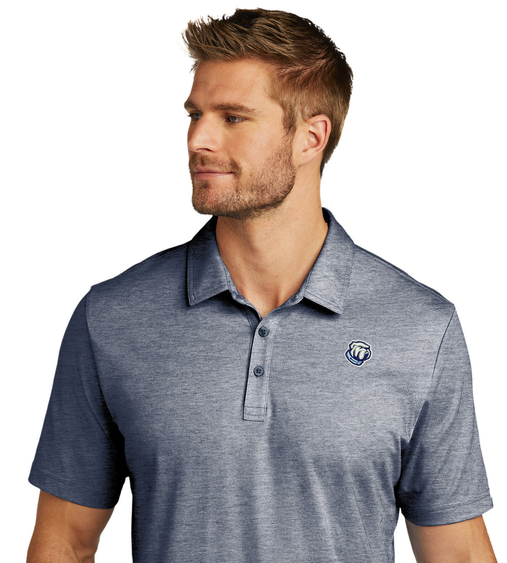 Bulldog TravisMathew Oceanside Heather Polo-Blue Nights Heather