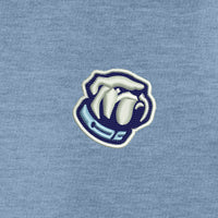 Load image into Gallery viewer, Bulldog TravisMathew Oceanside Heather Polo-Classic Blue Heather
