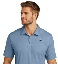 Load image into Gallery viewer, Bulldog TravisMathew Oceanside Heather Polo-Classic Blue Heather
