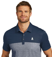 Load image into Gallery viewer, Barracks TravisMathew Oceanside Blocked Polo- Blue Nights/ Blue Nights Heather
