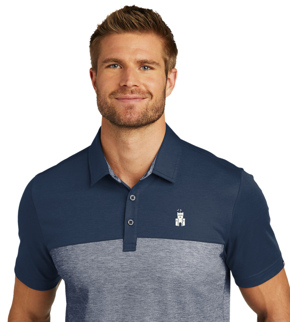 Barracks TravisMathew Oceanside Blocked Polo- Blue Nights/ Blue Nights Heather