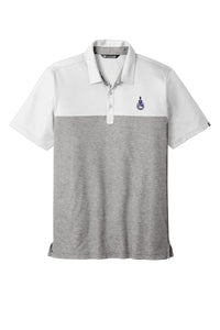 Load image into Gallery viewer, Spike TravisMathew Oceanside Blocked Polo- Blue Night-White-Quiet Sade Grey Heather
