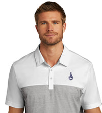 Load image into Gallery viewer, Spike TravisMathew Oceanside Blocked Polo- Blue Night-White-Quiet Sade Grey Heather
