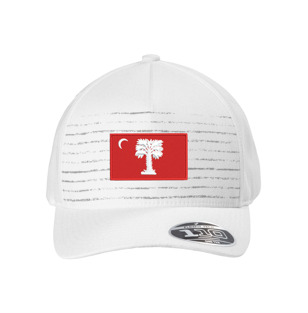 Big Red Palmetto Flag TravisMathew FOMO Novelty Cap-White